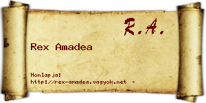 Rex Amadea névjegykártya